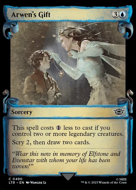 Arwen's Gift, Magic card LTR 490 — The Lord of the Rings: Tales of Middle-earth set
