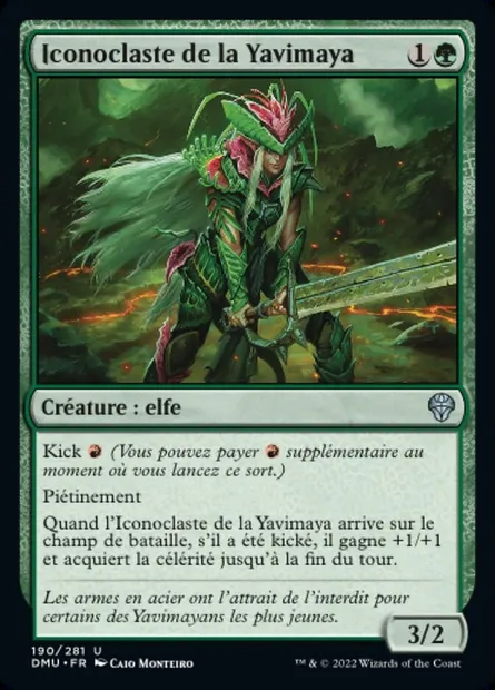 Iconoclaste de la Yavimaya, carte Magic DMU 190 — extension Dominaria Uni