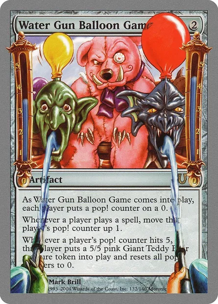 Water Gun Balloon Game, Magic card UNH 132 — Unhinged set