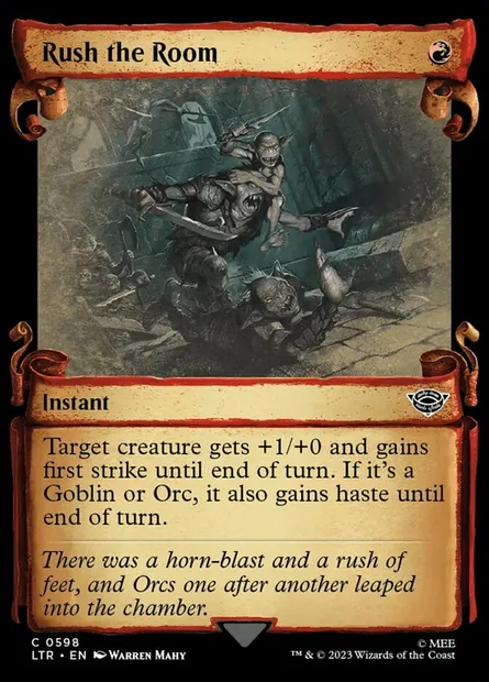 Rush the Room, Magic card LTR 598 — The Lord of the Rings: Tales of Middle-earth set