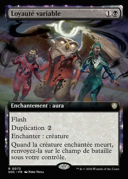 Loyauté variable, carte Magic SOC 73 — extension Secrets of Strixhaven Commander