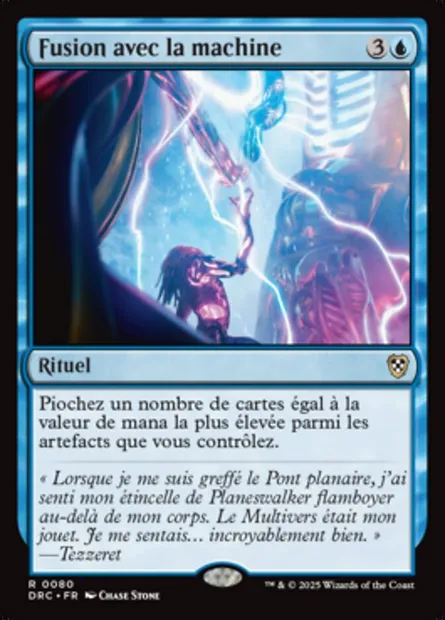 Fusion avec la machine, carte Magic DRC 80 — extension Aetherdrift Commander