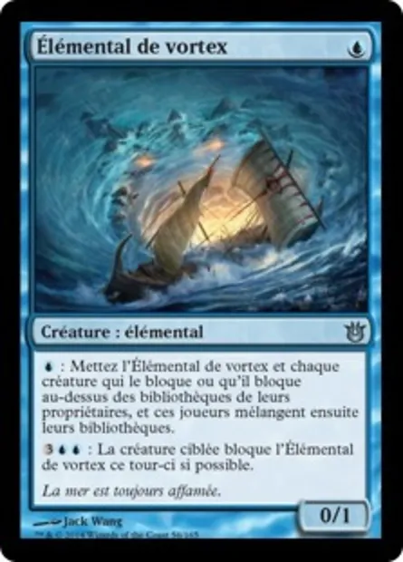 Élémental de vortex, carte Magic BNG 56 — extension Créations divines