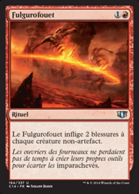 Fulgurofouet, carte Magic C14 184 — extension Commander 2014