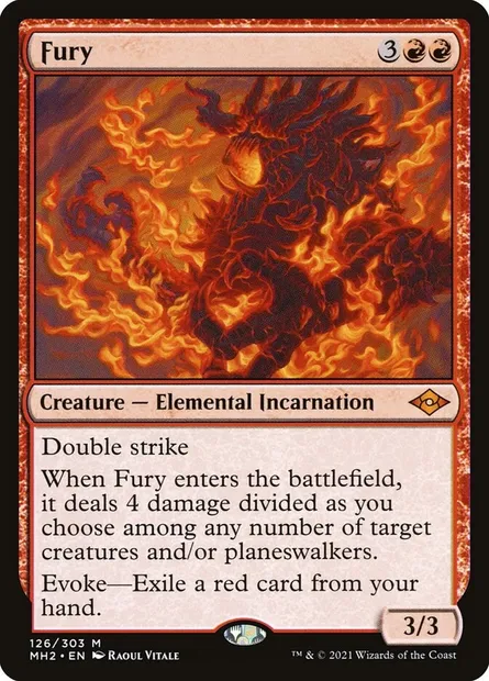 Fury, Magic card MH2 126 — Modern Horizons 2 set