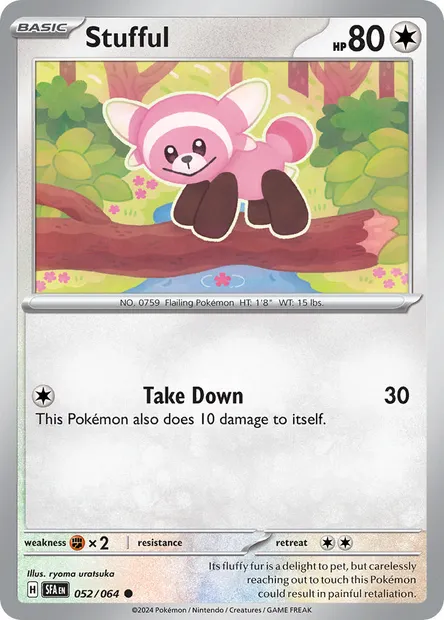 Stufful, Pokémon card SFA 052 — Shrouded Fable set