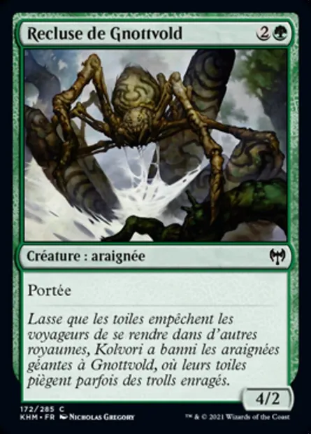 Recluse de Gnottvold, carte Magic KHM 172 — extension Kaldheim