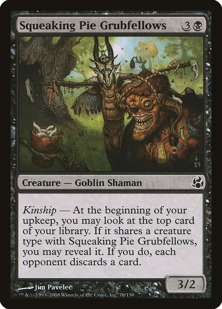 Squeaking Pie Grubfellows, Magic card MOR 78 — Morningtide set