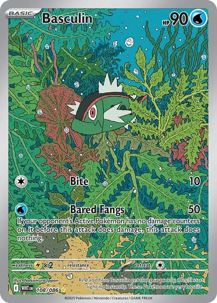 Basculin, Pokémon card WHT 108 — White Flare set