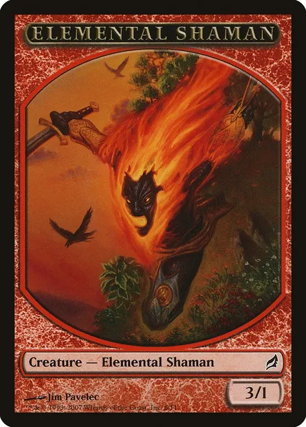 Elemental Shaman, Magic card TLRW 6 — Lorwyn Tokens set