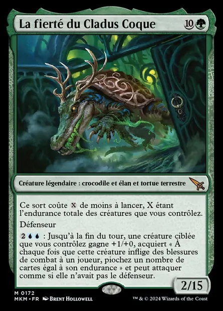 La fierté du Cladus Coque, carte Magic MKM 172 — extension Murders at Karlov Manor