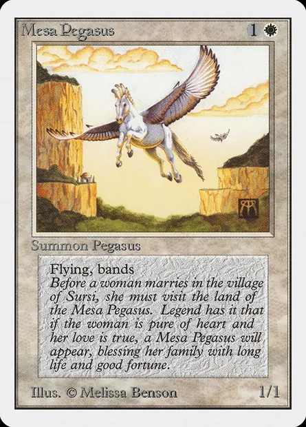 Mesa Pegasus, Magic card 2ED 29 — Unlimited Edition set