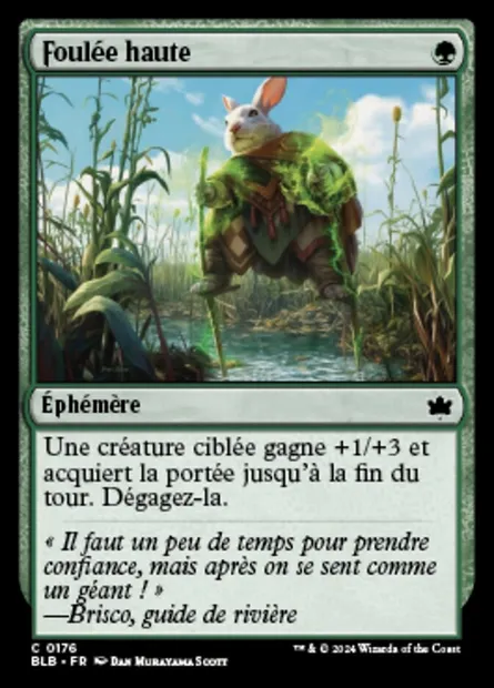 Foulée haute, carte Magic BLB 176 — extension Bloomburrow