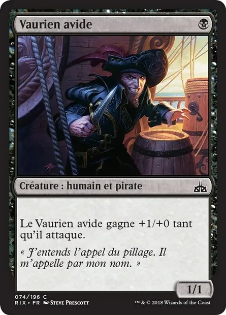 Vaurien avide, carte Magic RIX 74 — extension Les combattants d'Ixalan