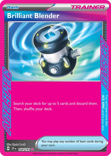 Brilliant Blender, Pokémon card SSP 164 — Surging Sparks set