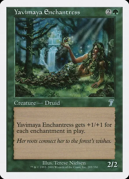 Yavimaya Enchantress, Magic card 7ED 285 — Seventh Edition set