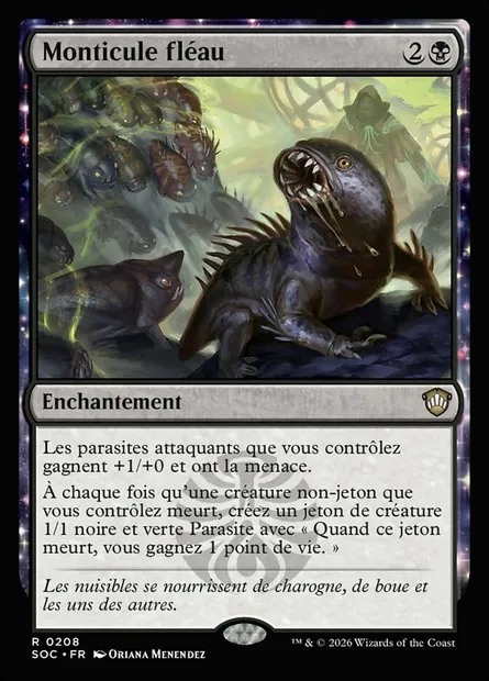 Monticule fléau, carte Magic SOC 208 — extension Secrets of Strixhaven Commander