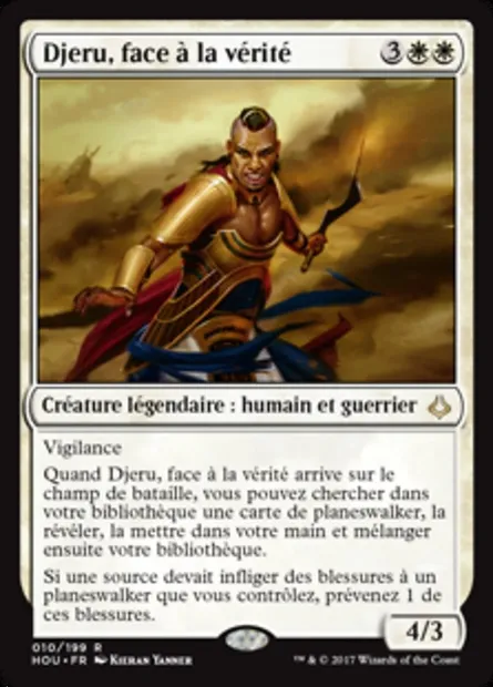 Djeru, face à la vérité, carte Magic HOU 10 — extension L’âge de la destruction