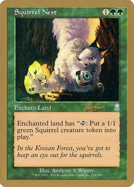 Nid d'écureuils, carte Magic WC02 shh274 — extension World Championship Decks 2002