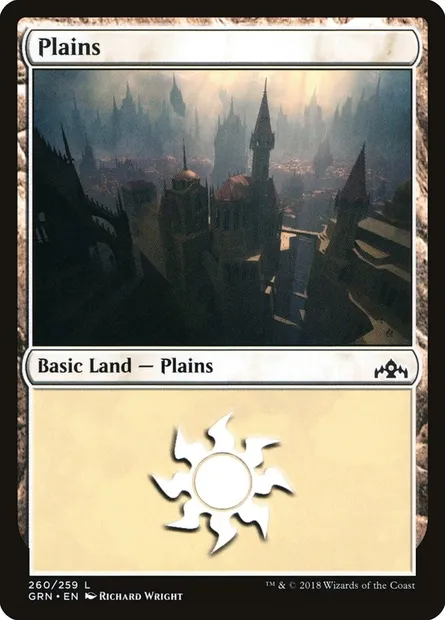 Plains, Magic card GRN 260 — Guilds of Ravnica set