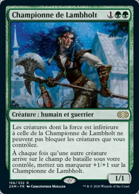 Championne de Lambholt, carte Magic 2XM 156 — extension Double Masters