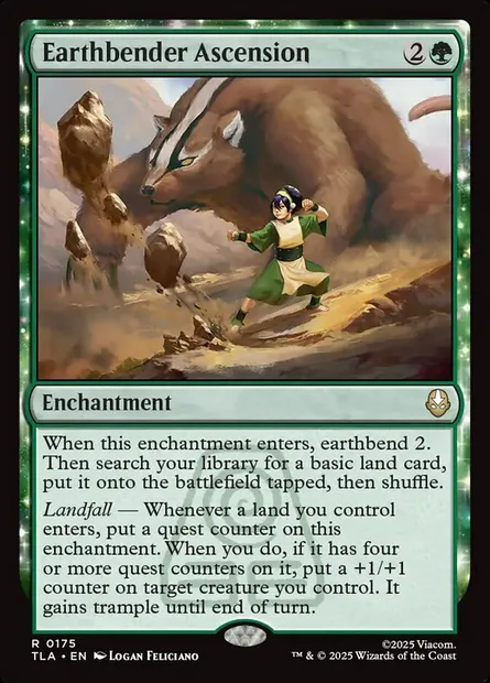Earthbender Ascension, Magic card TLA 175 — Avatar: The Last Airbender set