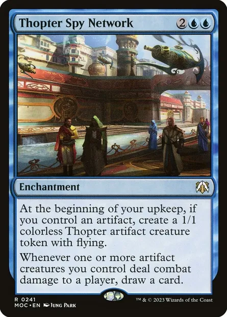 Thopter Spy Network, Magic card MOC 241 — March of the Machine Commander set
