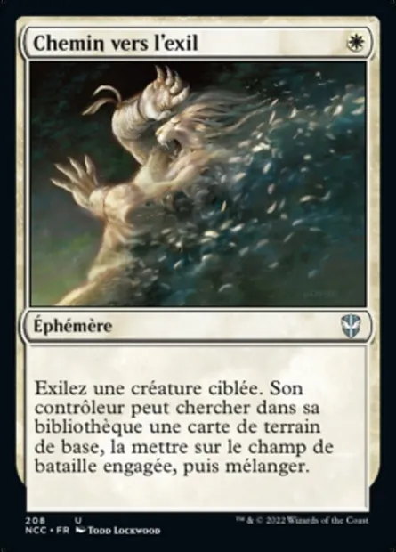 Chemin vers l'exil, carte Magic NCC 208 — extension New Capenna Commander