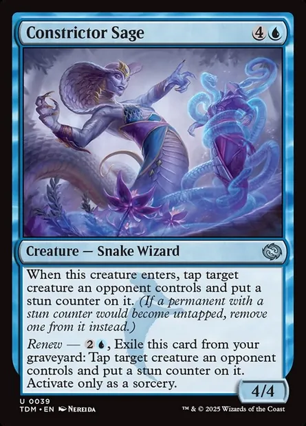 Constrictor Sage, Magic card TDM 39 — Tarkir: Dragonstorm set