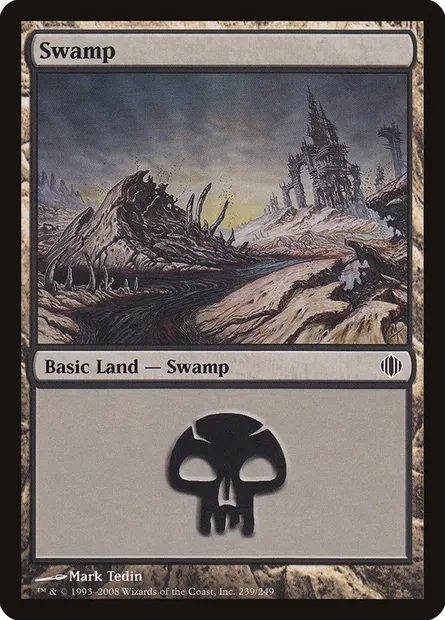 Swamp, Magic card ALA 239 — Shards of Alara set