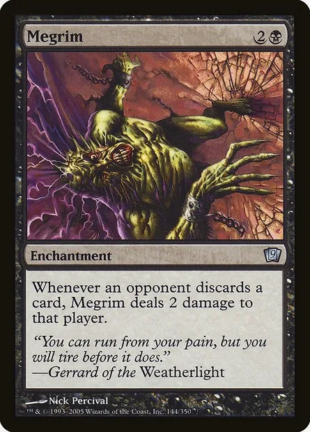 Megrim, Magic card 9ED 144★ — Ninth Edition set