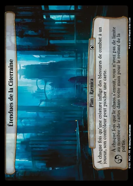 Étendues de la Citerraine, carte Magic MOC 163 — extension March of the Machine Commander