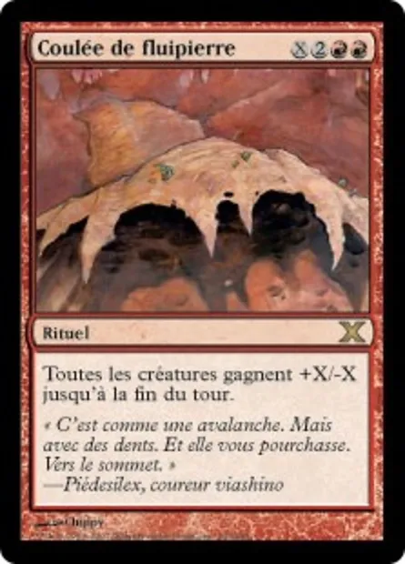 Coulée de fluipierre, carte Magic 10E 203 — extension Dixième édition