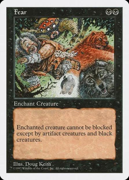 Fear, Magic card 5ED 162 — Fifth Edition set
