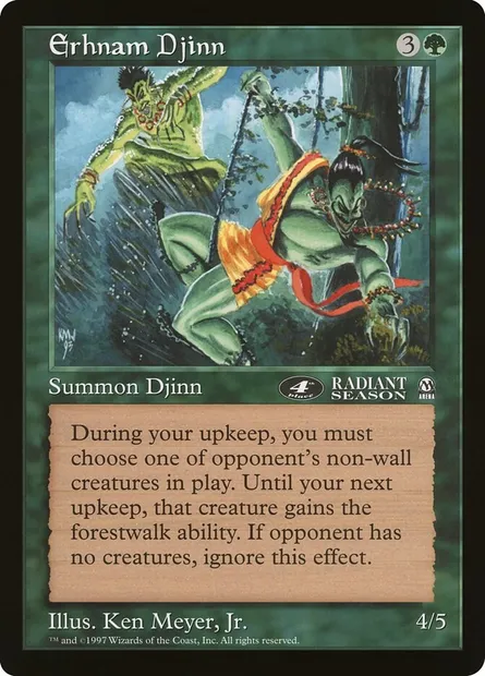 Erhnam Djinn, Magic card OLEP 9 — Oversized League Prizes set