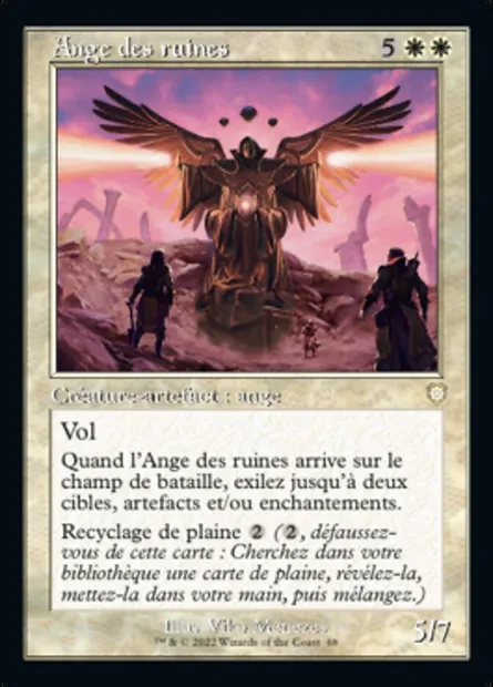 Ange des ruines, carte Magic BRC 68 — extension The Brothers' War Commander