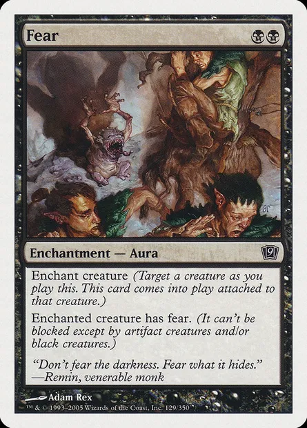 Fear, Magic card 9ED 129 — Ninth Edition set