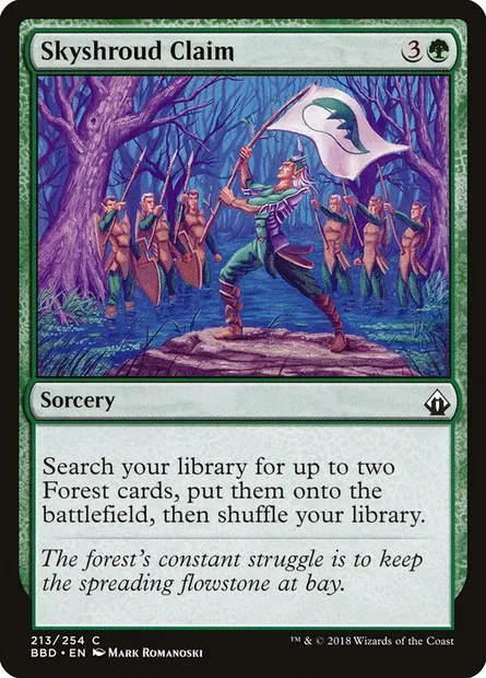 Skyshroud Claim, Magic card BBD 213 — Battlebond set