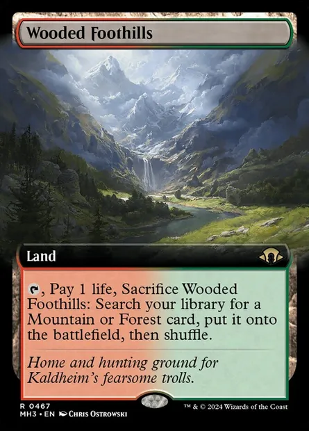 Wooded Foothills, Magic card MH3 467 — Modern Horizons 3 set
