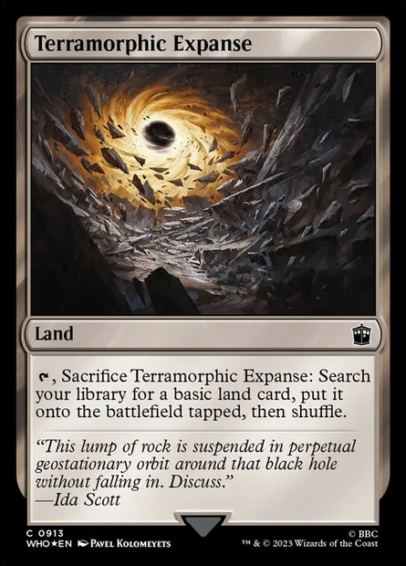 Terramorphic Expanse, Magic card WHO 913 — Doctor Who set
