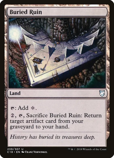 Buried Ruin, Magic card C18 239 — Commander 2018 set