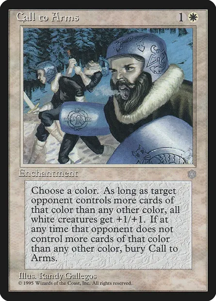 Call to Arms, Magic card ICE 10 — Ice Age set