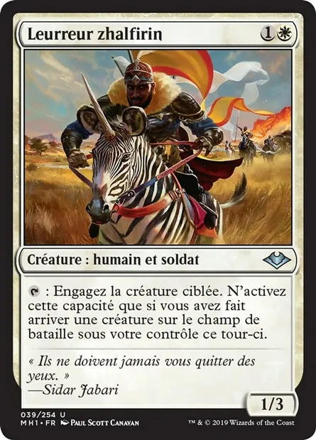 Leurreur zhalfirin, carte Magic MH1 39 — extension Horizons du Modern