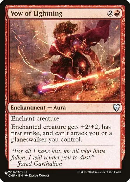 Vœu de foudre, carte Magic PLST CMR-209 — extension The List