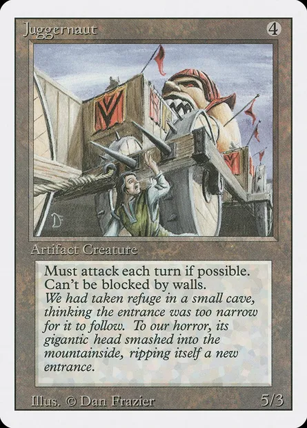 Juggernaut, Magic card 3ED 259 — Revised Edition set