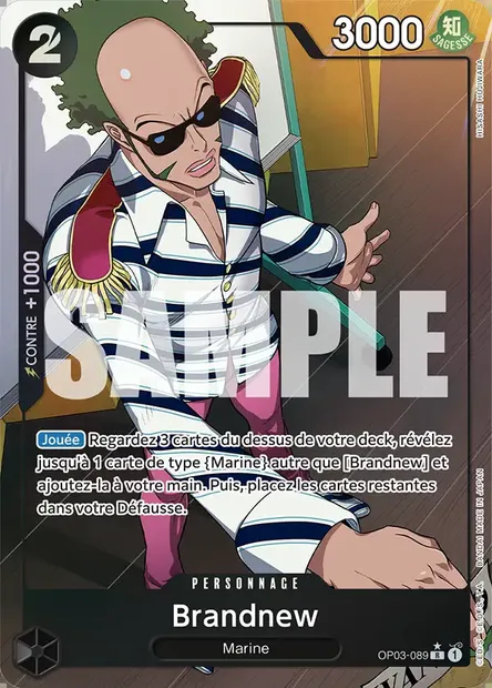 Brandnew, carte One Piece OP03-089 — extension PILLARS OF STRENGTH