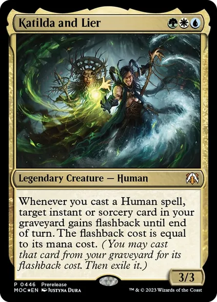 Katilda and Lier, Magic card MOC 446 — March of the Machine Commander set
