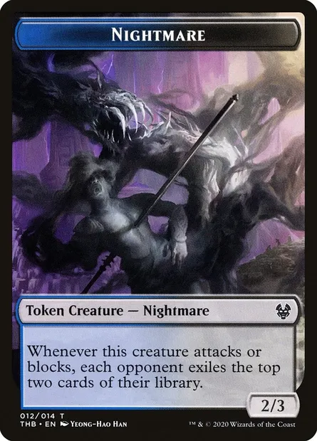 Nightmare, Magic card TTHB 12 — Theros Beyond Death Tokens set