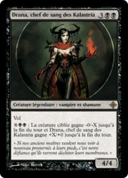 Drana, chef de sang des Kalastria, carte Magic ROE 107 — extension L'ascension des Eldrazi