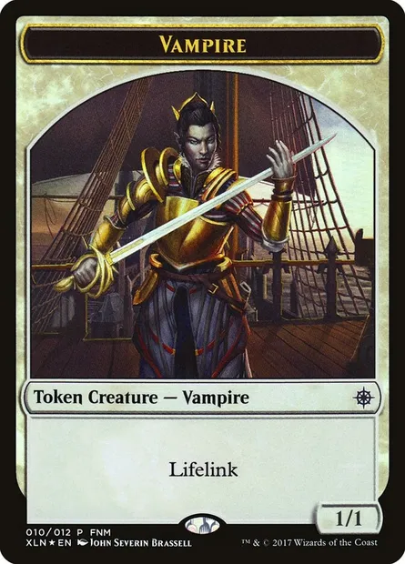 Vampire // Treasure, carte Magic F17 10 — extension Friday Night Magic 2017